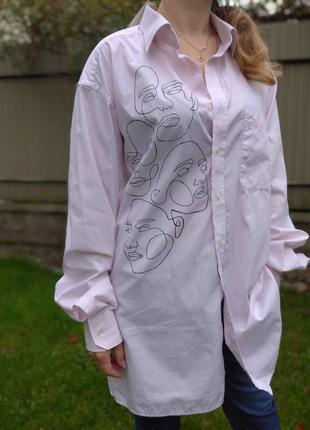 Супер рубашка лица р л-хл ручная роспись