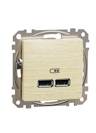 Usb роз a+a 2,1a береза sedna elements