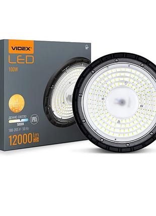 Led світильник висотний хайбей videx 100w 5000k 12000lm 220v ч...