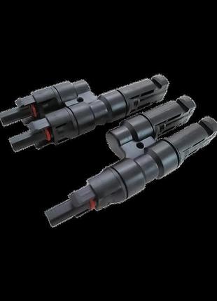 Подвійний конектор розгалужувач t-branch mc4 (пара)