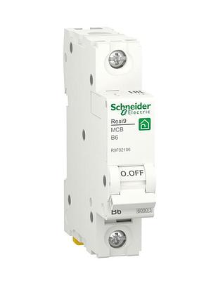 Автоматичний вимикач 1p 6a b 6ka schneider electric resi9 r9f0...