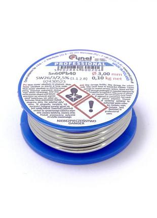 Припій cynel 3mm 100g sn60pb40