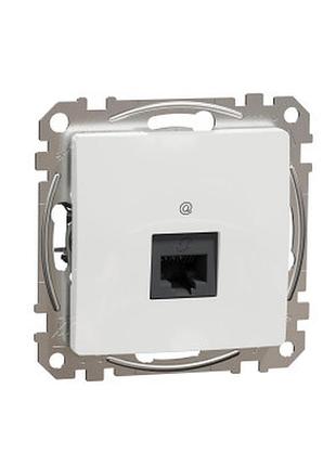 Розетка комп'ютерна rj45 cat5e utp біла sedna design