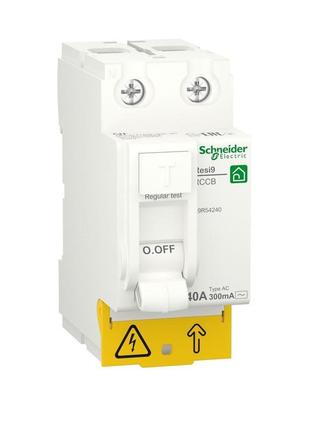 Вимикач диференційного струму вдс 2p 63а 300ма тип ac schneide...