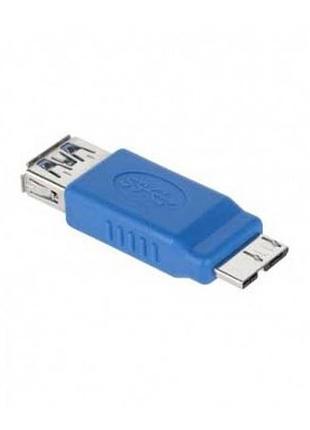 Перехідник micro usb 3.0 штекер - usb a 3.0 гніздо