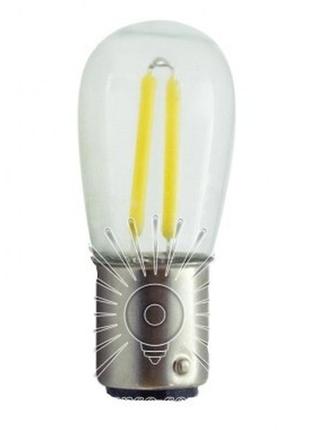 Лампа lemanso led 1.5w t22 120lm b15d 6500k 230v прозора / lm3...