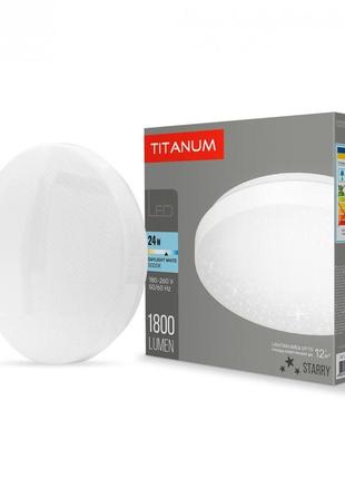 Led світильник настінно-стельовий titanum 24w 5000k зоряне небо