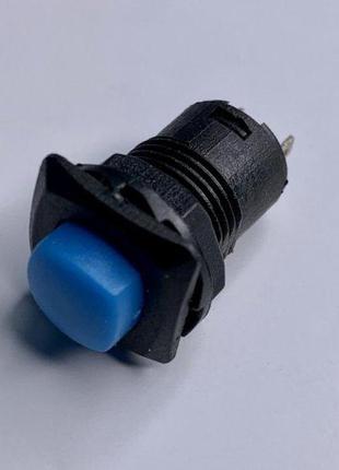 Кнопка lemanso lsw12 квадрат синя з фікс. on-off / ds-226