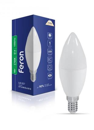 Світлодіодна лампа feron lb-207 9w e14 2700k