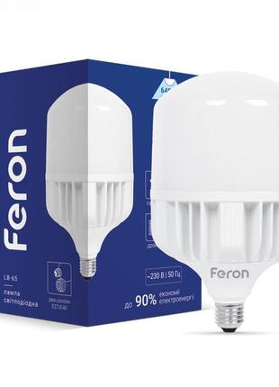 Світлодіодна лампа feron lb-65 50w e27-e40 6400k