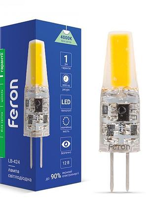 Світлодіодна лампа feron lb-424 4w g4 12v 4000k
