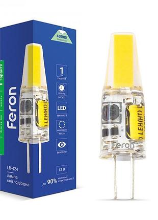 Світлодіодна лампа feron lb-424 3w g4 12v 4000k
