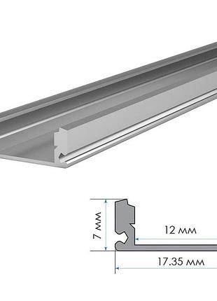 Профіль алюмінієвий для світлодіодної стрічки 1 м пф-15