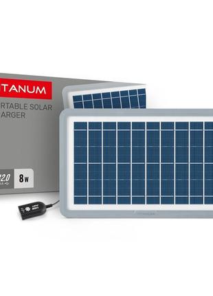 Портативний зарядний пристрій сонячна панель titanum tso-m508u