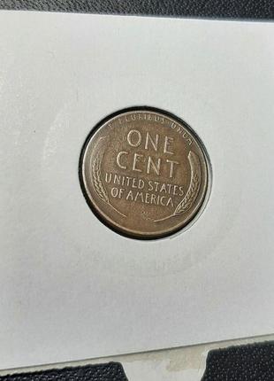 Монета сша 1 цент, 1951 года, отметка монетного двора: "d" - денвер4 фото