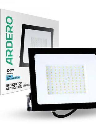 Світлодіодний прожектор ardero ll-1100ard 100w 9000lm 6500k