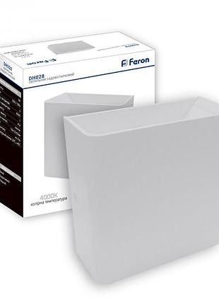 Архітектурний світильник feron dh028 білий