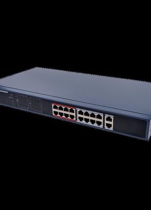 Комутатор мережевий poe gv-019-ai-16+2pg