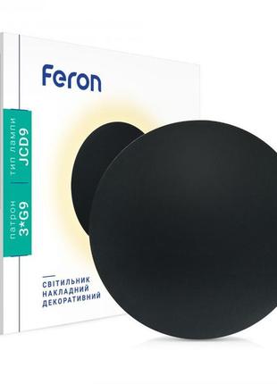 Настінний накладний світильник feron al8005 чорний