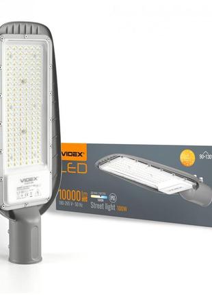 Led ліхтар вуличний ip65 100w 10000lm 5000k vl-sle16-1005