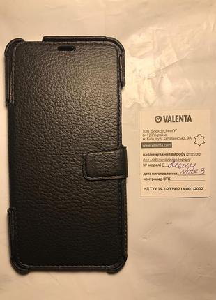 Чохол книжка meizu note 3 шкіра valenta