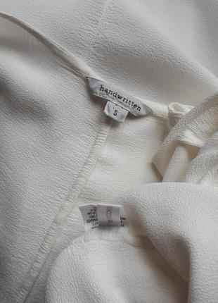 Белый комплект одежды майка+ накидка handwritten ( размер 38-40)2 фото
