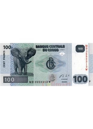 Бона др конго, 100 франков, 2013 года2 фото