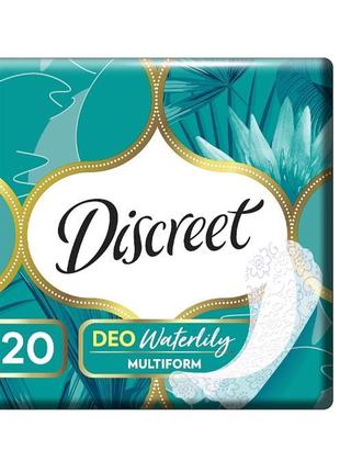 Щоденні гігієнічні прокладки discreet deo water lily single 20...