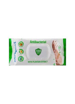 Серветка волога 120 штук naturelle antibacterial