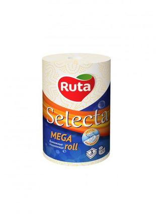 Паперовий рушник ruta selecta mega roll тришарове 1 рулон