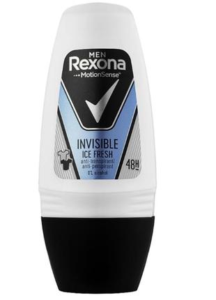 Антиперспірант-ролик invisible ice rexona 50 мл