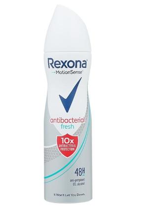 Антиперспірант аерозоль rexona антибактеріальна свіжість 150 мл1 фото