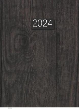 Щоденник датований 2024 next a5 336 аркушів коричневий