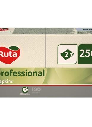 Серветки ruta professional шампань 2-слойні 33х33 250 л