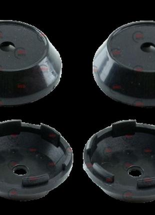 Ковпачок — заглушка диска чистий чорний 60/48 мм к-т 4 шт., ковпачок заглушка маточини