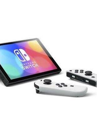 Портативна ігрова приставка nintendo switch oled with white joy-con4 фото