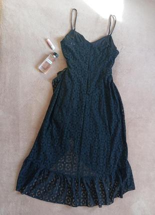 Шикарное кружевное обольстительное платье с имитацией запаха5 фото