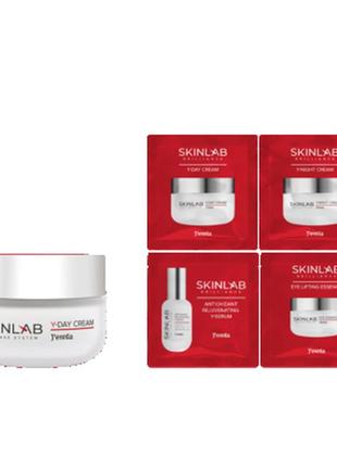 Набір денний крем +  4 пробника skin lab anti-age