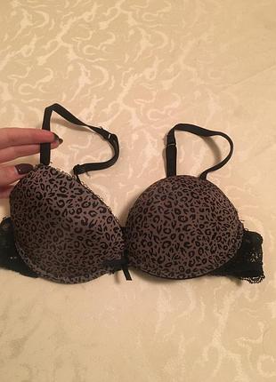 Тигровый лифчик бюстгальтер с пуш ап