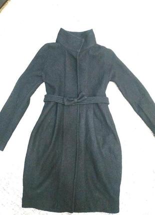 Шерстяное пальто zara