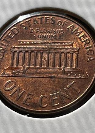 Монета сша 1 цент, 2006 року, мітка монетного двору: "d" - денвер4 фото