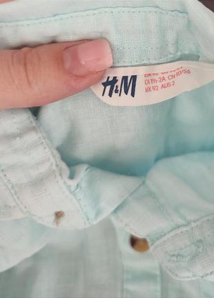 Льняная рубашка от h&m3 фото