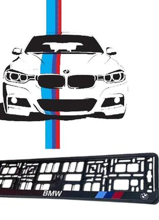 Рамка под номер книжка  "bmw m-power"  avtovin пара