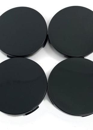 Ковпачок — заглушка диска чистий чорний 56/58 мм к-т 4 шт., ковпачок заглушка маточини