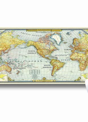 Килимок 300*700 тканинної карти світу з бічною прошивкою, товщ...
