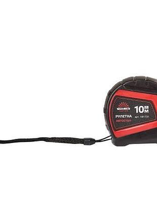 Рулетка 10 м × 25 мм автостоп vitals master 4