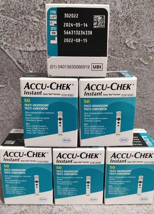 6 паковань тест — сружок акку чек інстант (accu chek instant)....