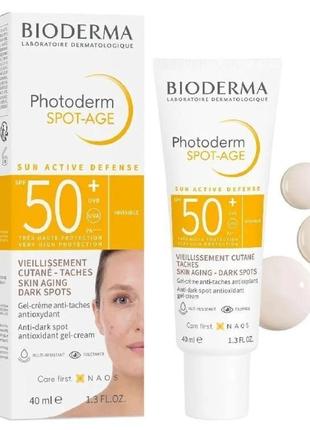 Сонцезахисний крем для обличчя bioderma photoderm spot-age spf...