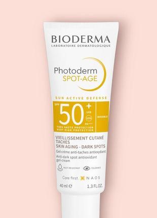 Сонцезахисний крем для обличчя bioderma photoderm spot-age spf...2 фото