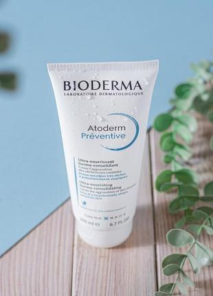Bioderma atoderm preventive, живильний крем для зміцнення шкір...